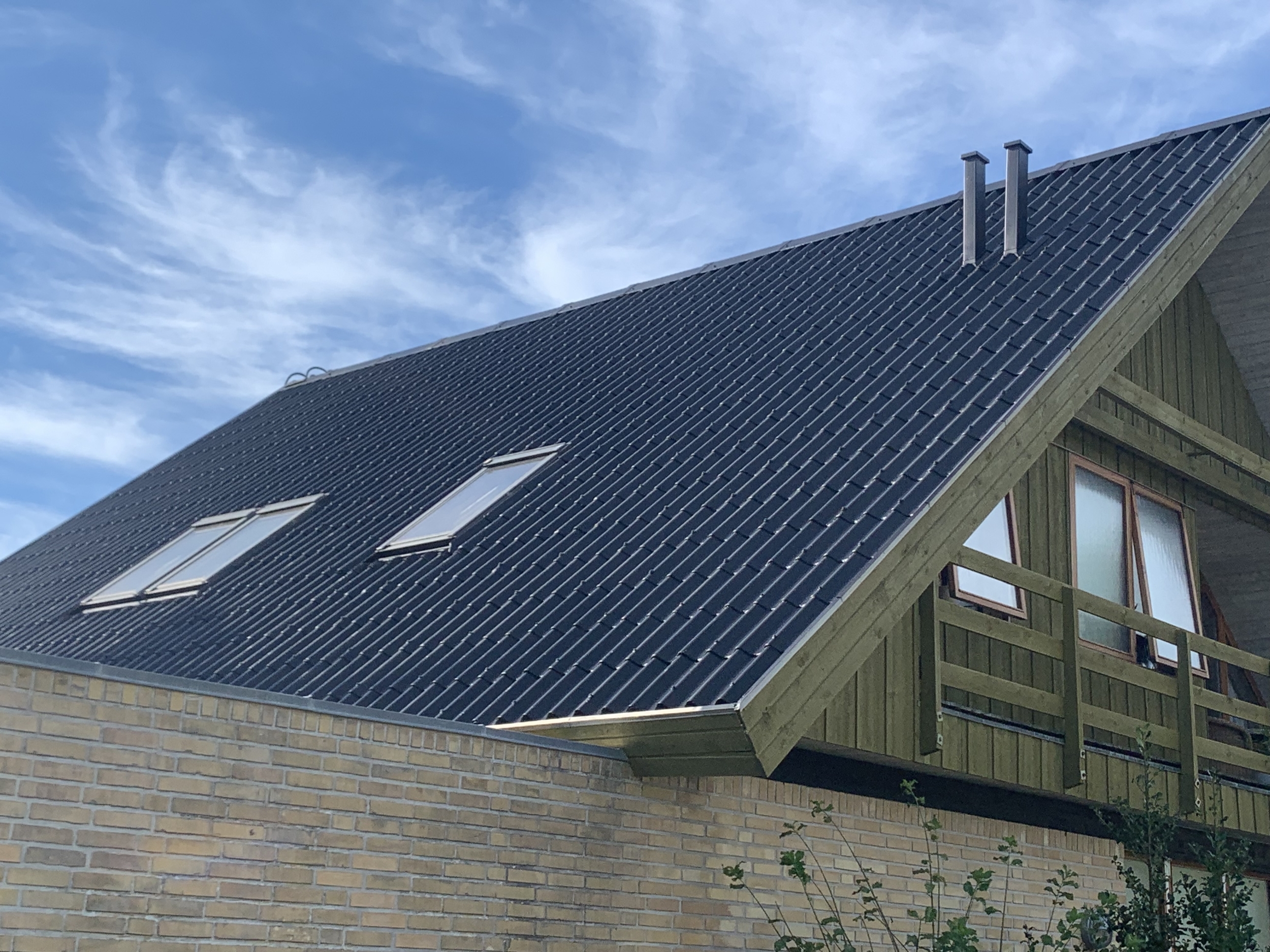 Maling af ståltag i Viborg